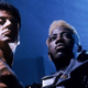 Sylvester Stallone y Wesley Snipes en Demolition Man.